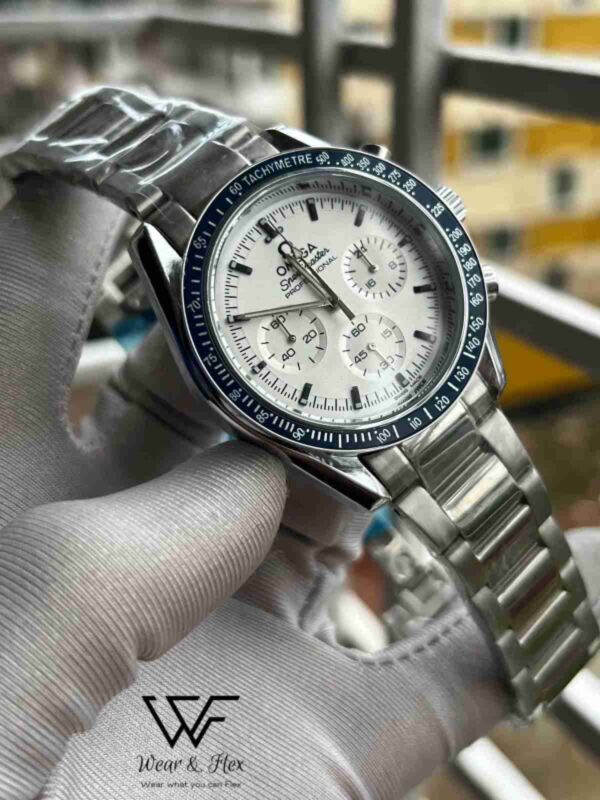 Omega Speedmaster Moonwatch Chain (White-Blue)