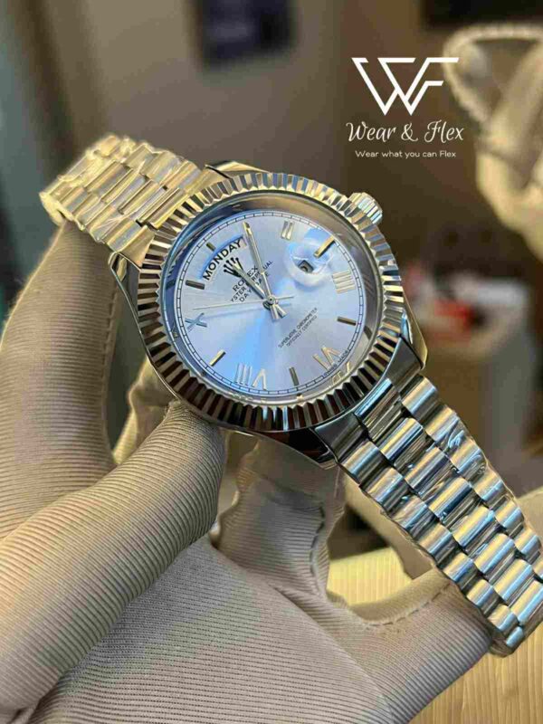 Rolex DayDate (Silver-Skyblue)