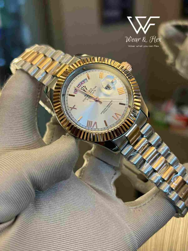 Rolex DayDate Two-Tone White